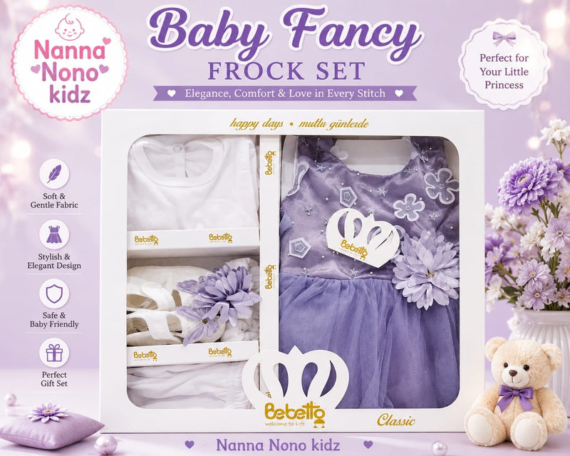 Floral Pearl Frock Set
