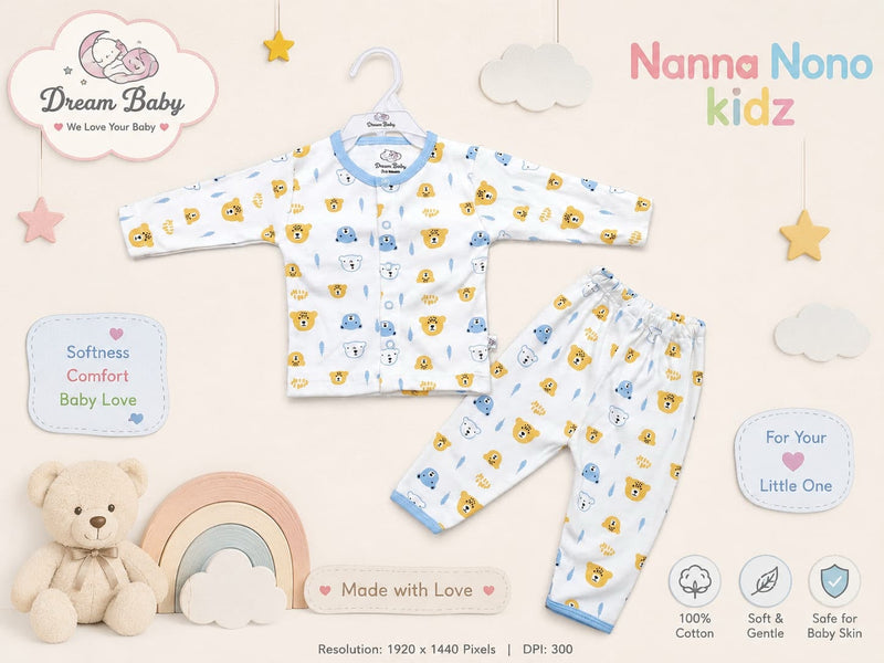 2 Pcs Baby Suit – Tiny Bear Design